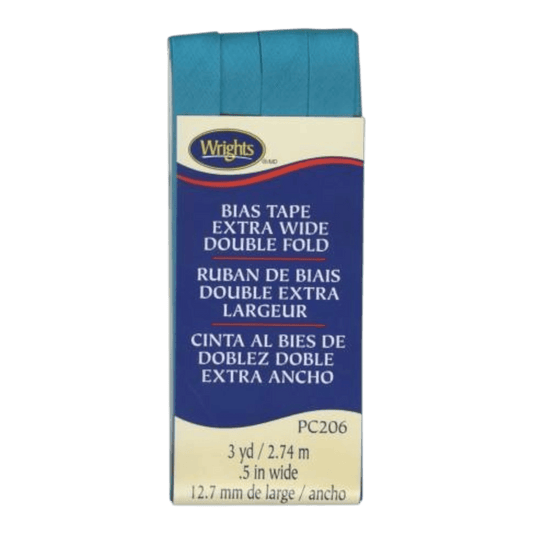 Extra Wide Double Fold Bias Tape - Mediterranean - Everything Fabric