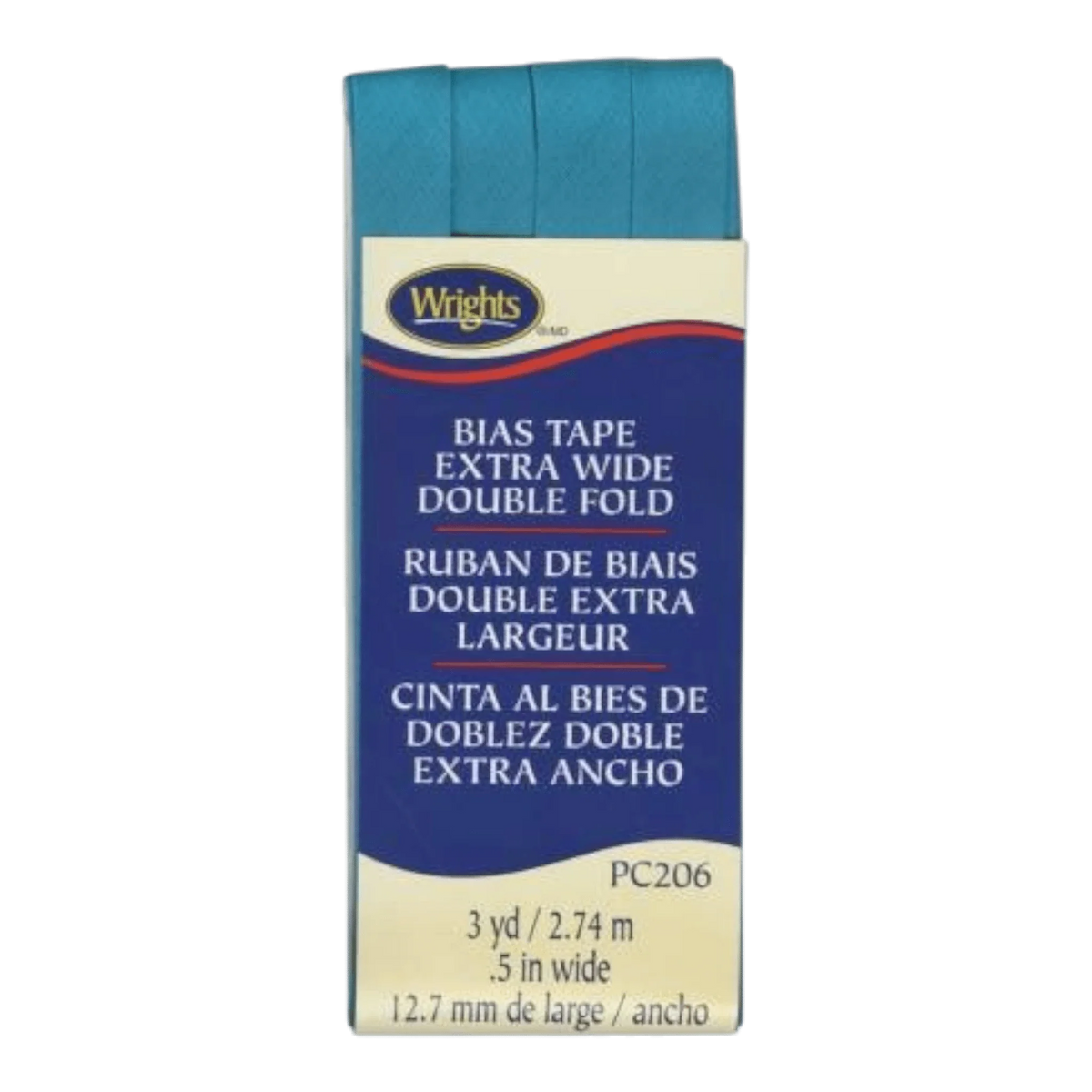 Extra Wide Double Fold Bias Tape - Mediterranean