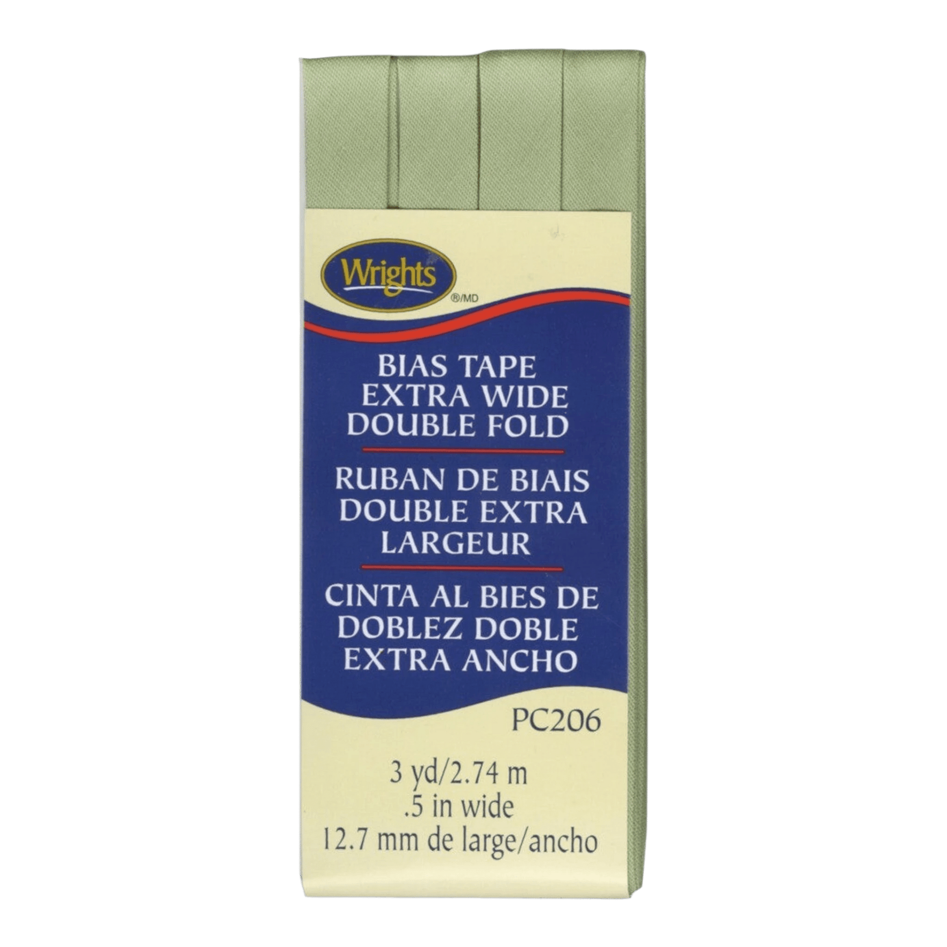 Extra Wide Double Fold Bias Tape - SEAGREEN - Everything Fabric