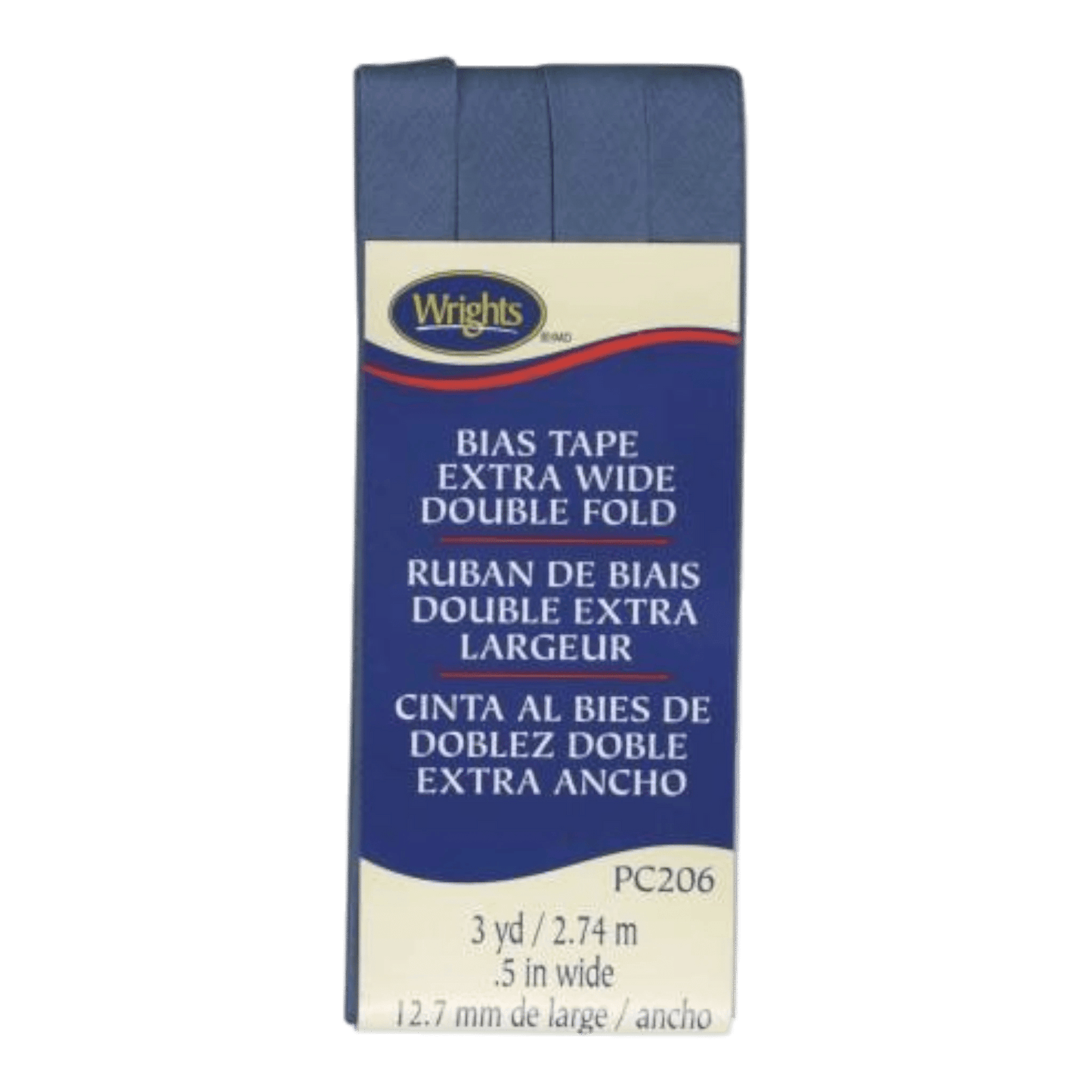 Extra Wide Double Fold Bias Tape - Stone Blue - Everything Fabric