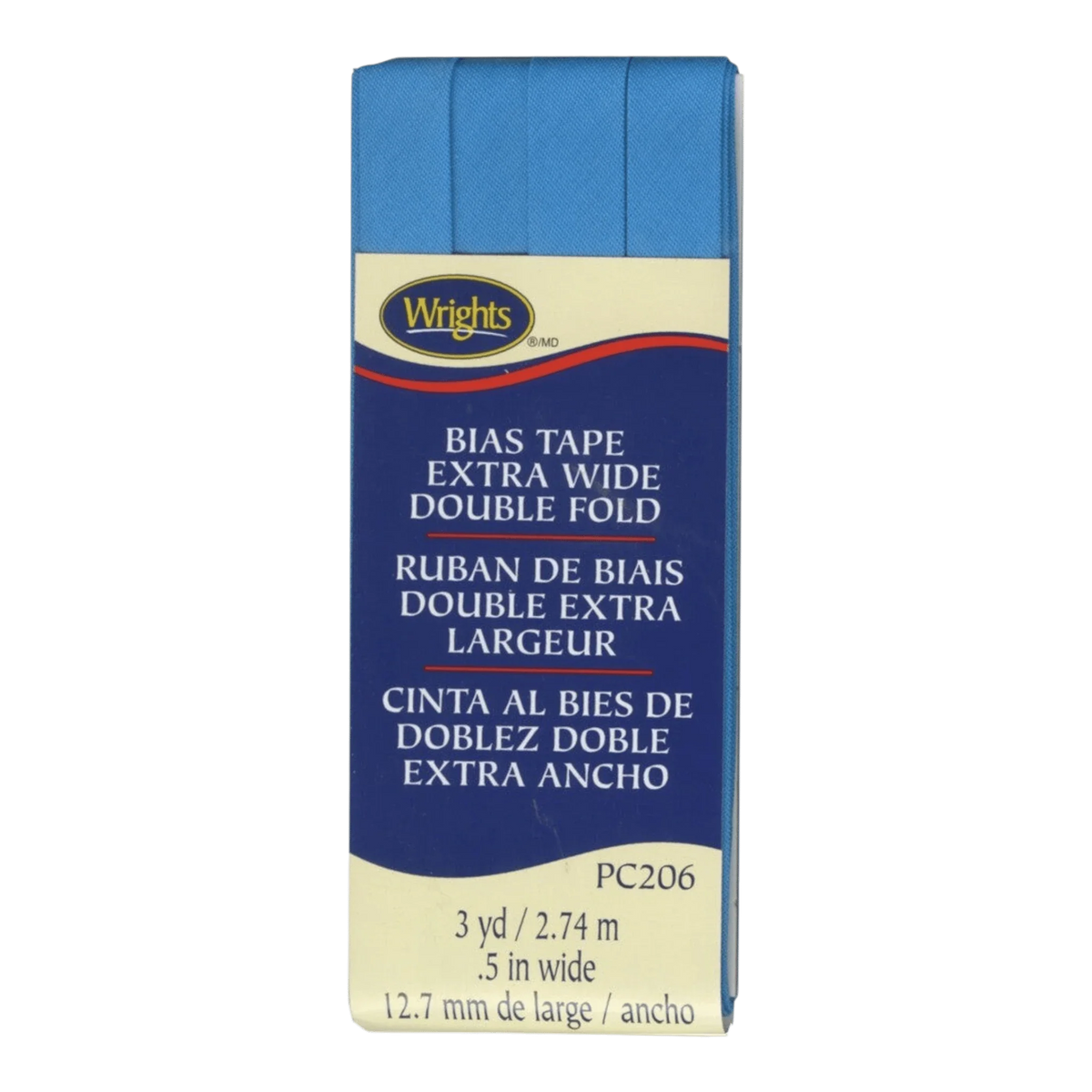 Extra Wide Double Fold Bias Tape - Turquoise