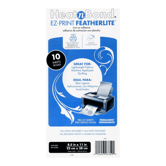 EZ Print FeatherLite 216 mm x 279 mm 10pk - Everything Fabric