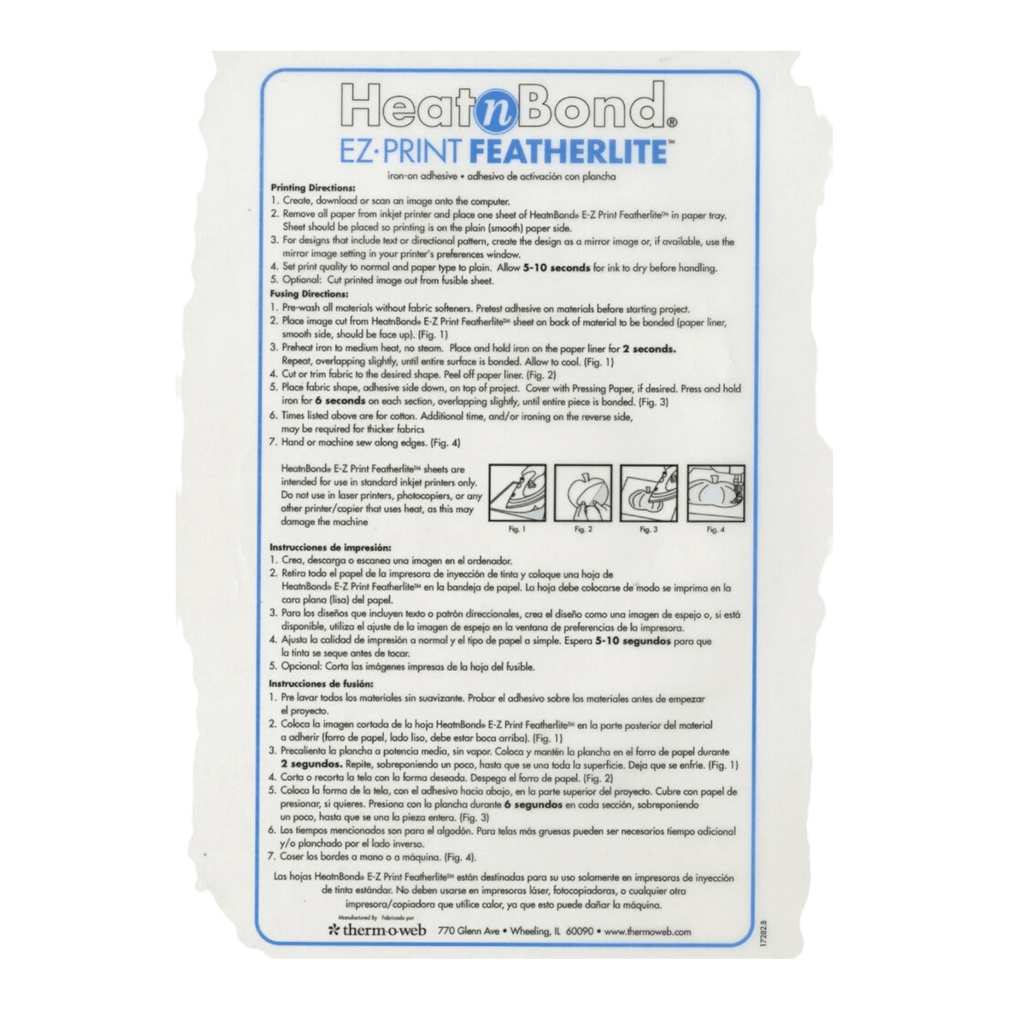 EZ Print FeatherLite 216 mm x 279 mm 10pk - Everything Fabric