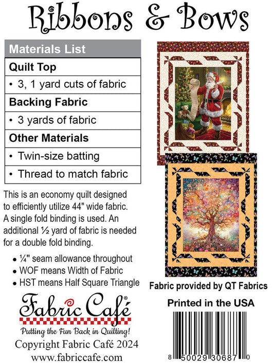 Fabric Cafe - 3 Yard Quilt Pattern - Ribbons & Bows - Everything Fabric