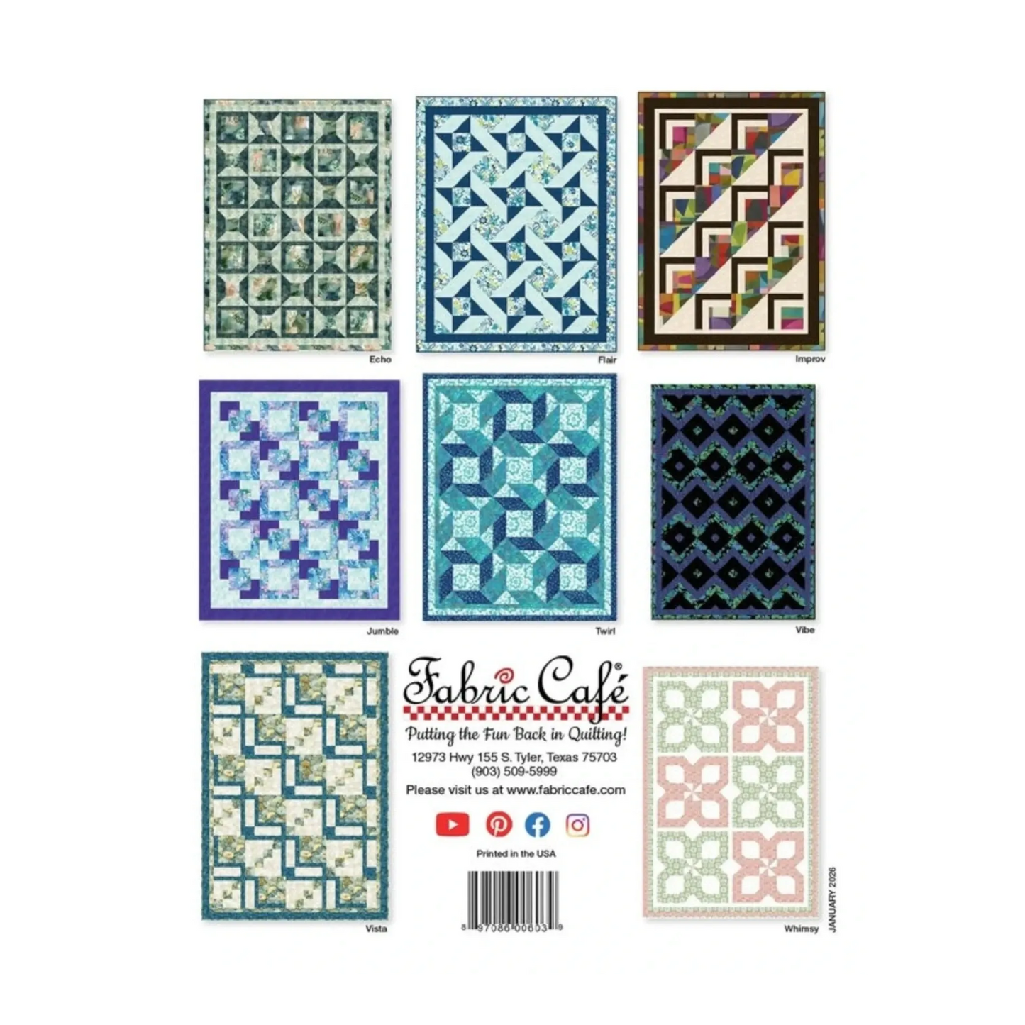 Fabric Cafe - Make It Scrappy With 3-Yard Quilts - Everything Fabric