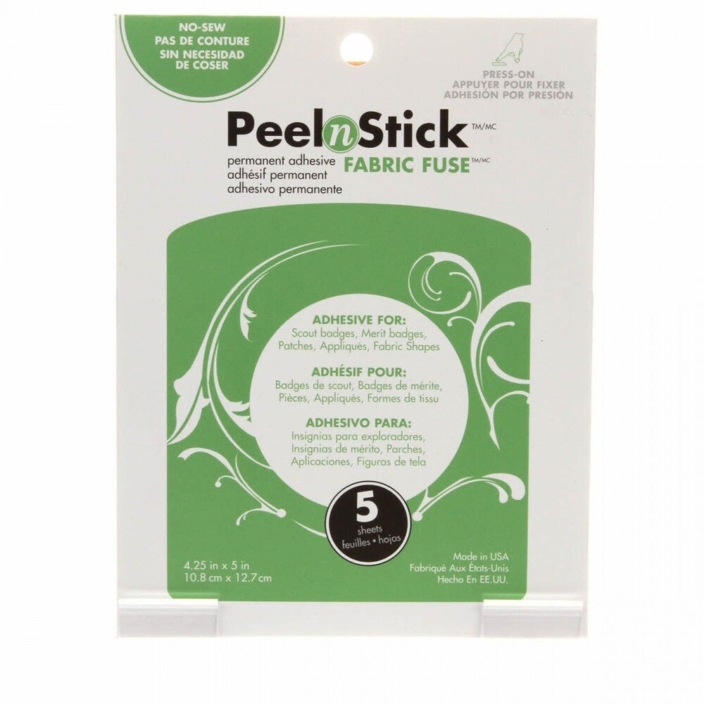 Fabric Fuse Peel N Stick 4.25" x 5" Sheet 5ct - Everything Fabric