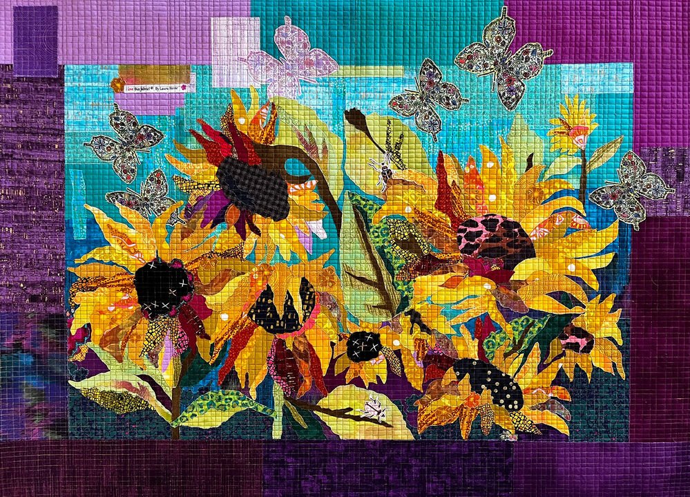 Facing The Sun Collage Pattern - Everything Fabric