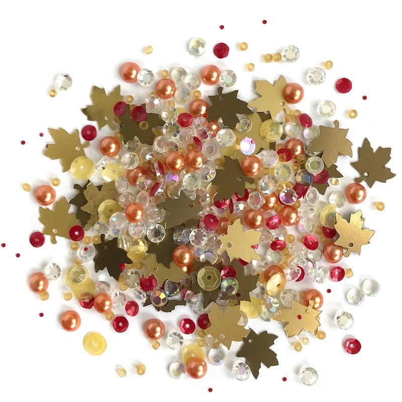 Fall Foliage Bead Embellishments - Everything Fabric