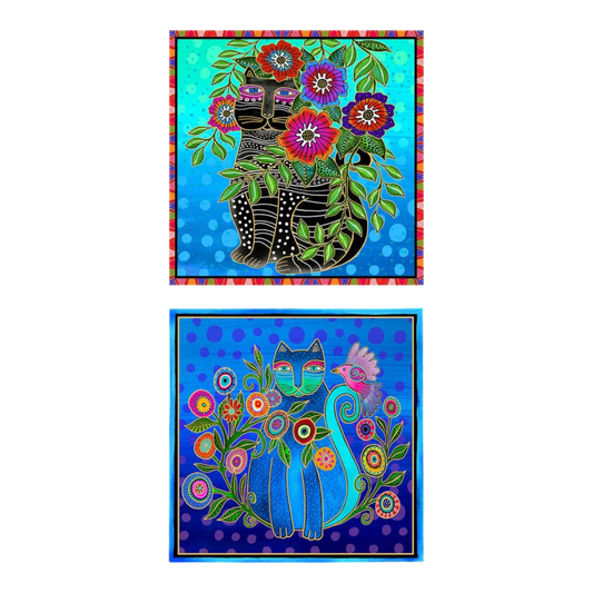Fantasticats - Black Metallic Digital 610 mm Pillow Panel - Everything Fabric