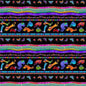 Fantasticats - Black Metallic Digital Pictorial Stripe - Everything Fabric