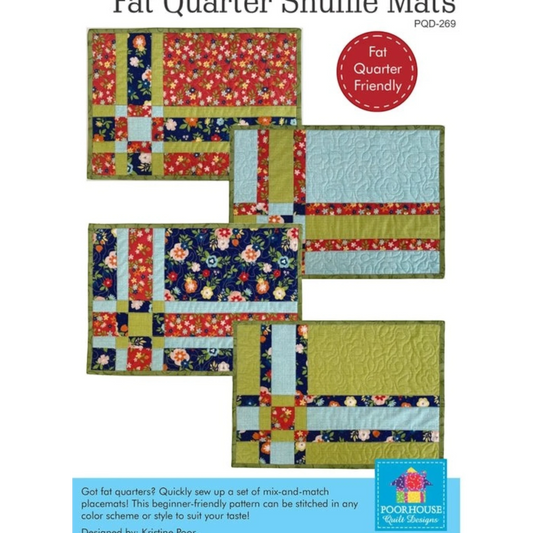 Fat Quarter Shuffle Mats Pattern - Everything Fabric