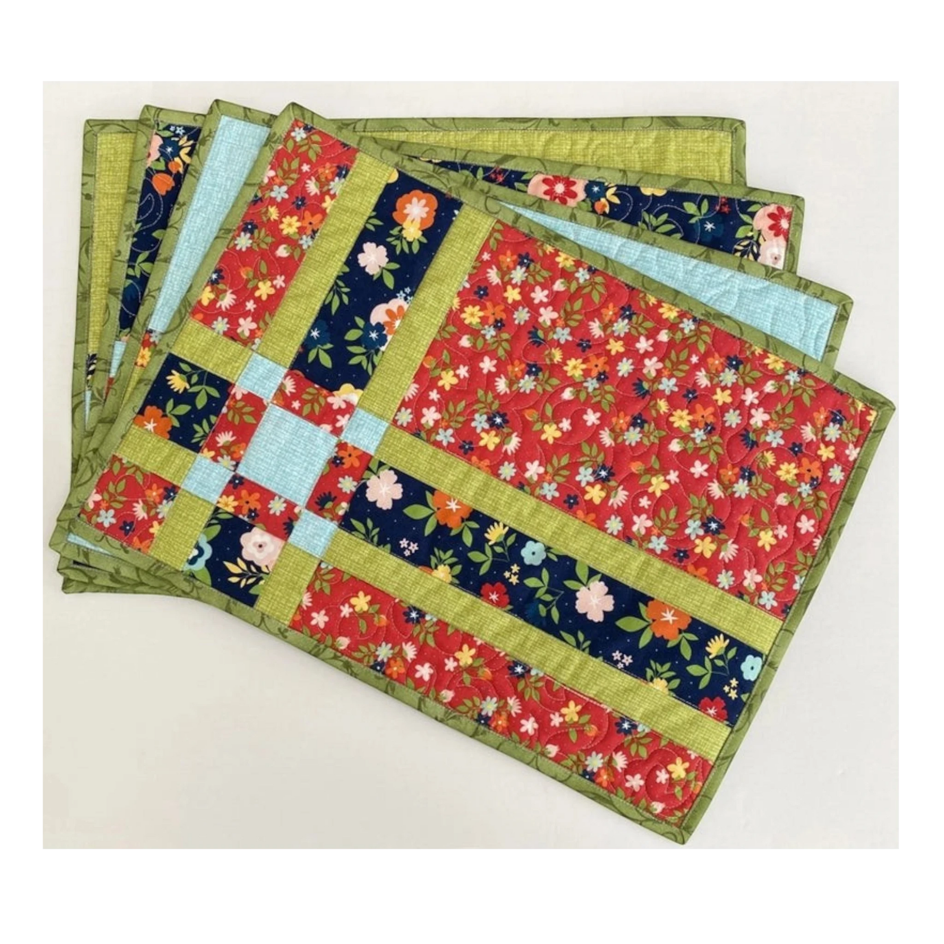 Fat Quarter Shuffle Mats Pattern for patchwork, quilting and sewing