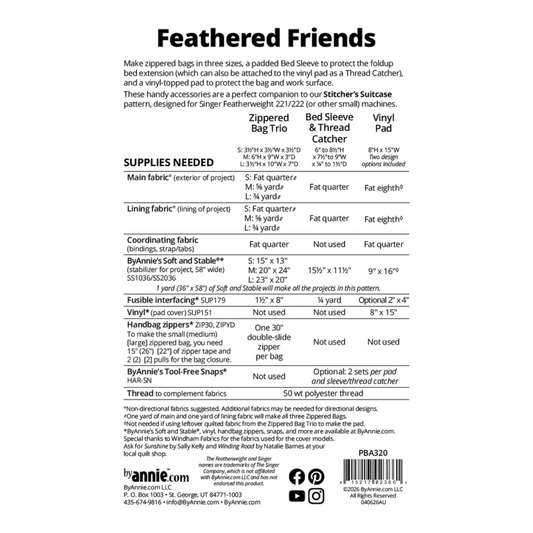 Feathered Friends Bag Pattern - Everything Fabric