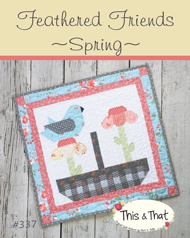Feathered Friends Spring Mini Quilt Hanging Pattern - Everything Fabric