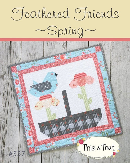 Feathered Friends Spring Mini Quilt Hanging Pattern - Everything Fabric