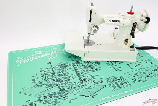 Featherweight Schematic Servicing Mat for the White 221K7 Machine - Everything Fabric