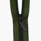Fern 5 Nylon Gunmetal Coil Zippers: 3 Yards With 9 Pulls - Everything Fabric