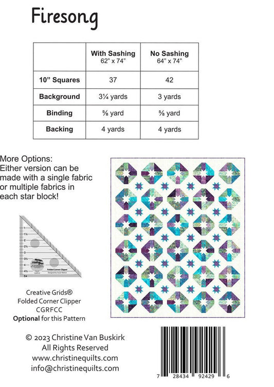 Firesong Quilt Pattern - Everything Fabric