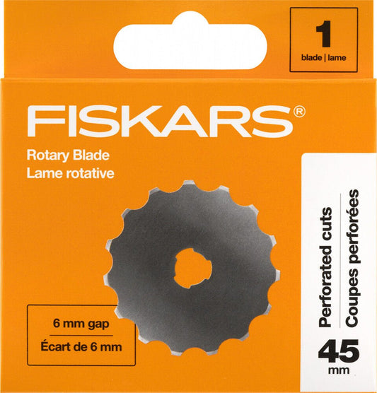 Fiskars 45 mm Perforating Rotary Blade 1pk - Everything Fabric