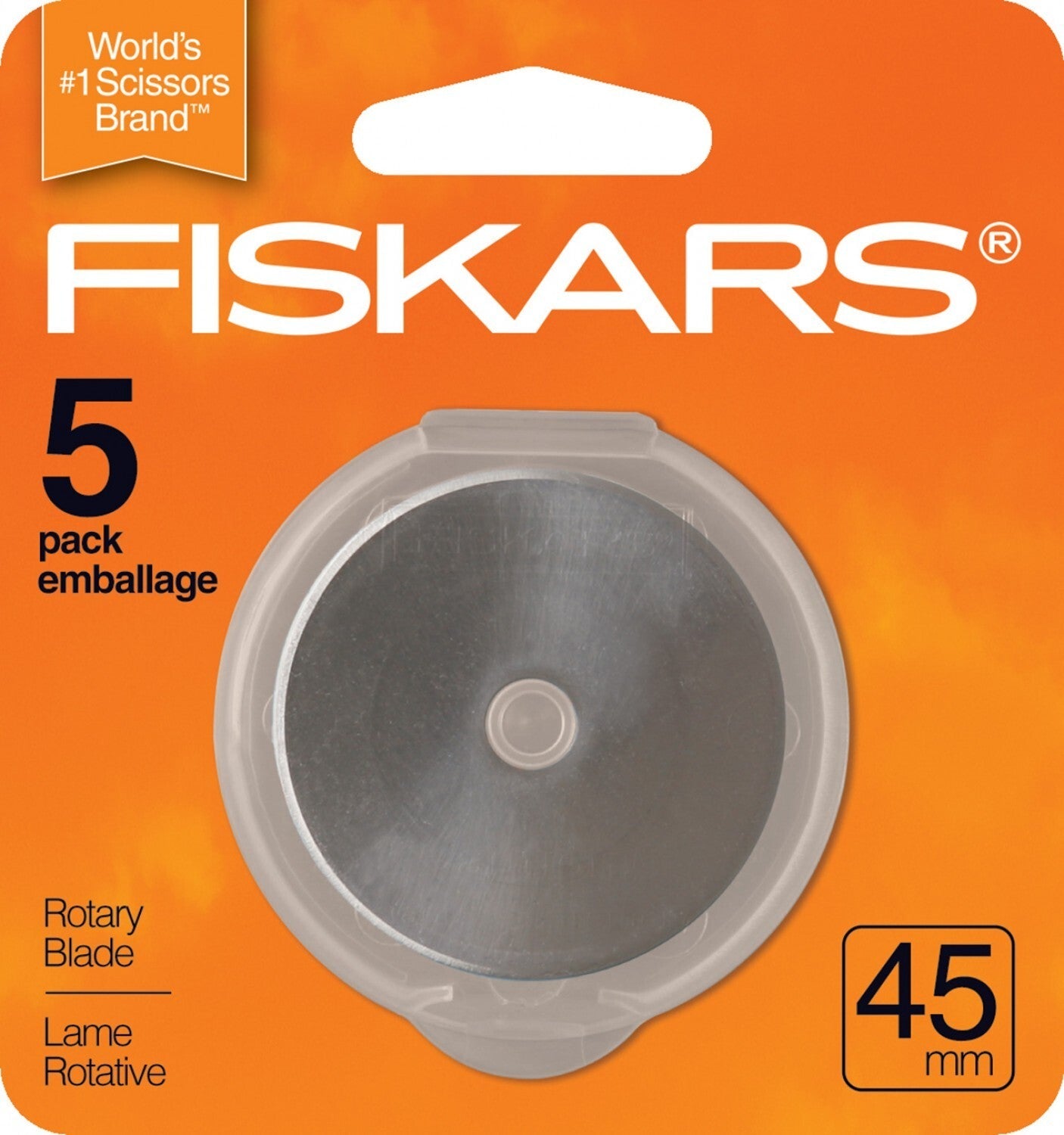 Fiskars 45 mm Rotary Blade Bonus Pack 5 ct - Everything Fabric