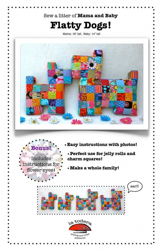 Flatty Dogs mama & Baby Pillow Pattern - Everything Fabric