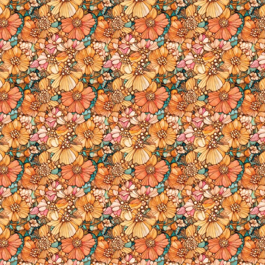 Flight of Beauty - Multi Flora Nouveau - Everything Fabric