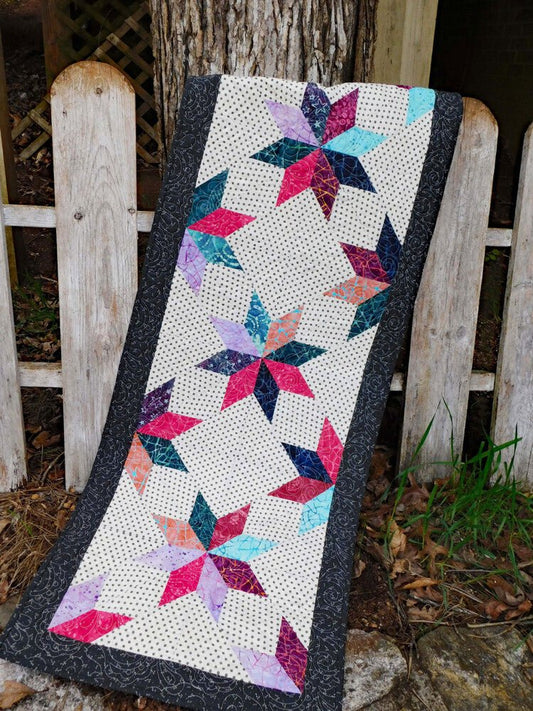 Floating Stars Runner Pattern - Everything Fabric