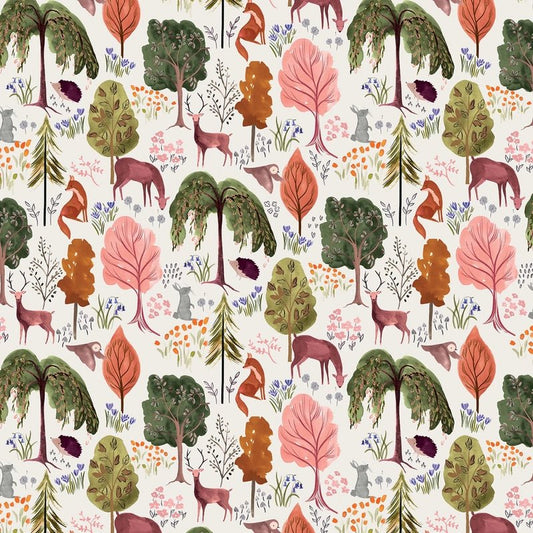 Floral Forest - Egret Floral Forest - Everything Fabric