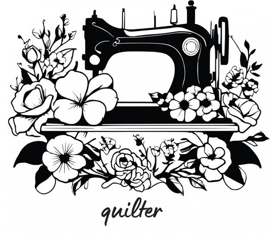 Floral Machine Temporary Tattoo Sheet - Everything Fabric