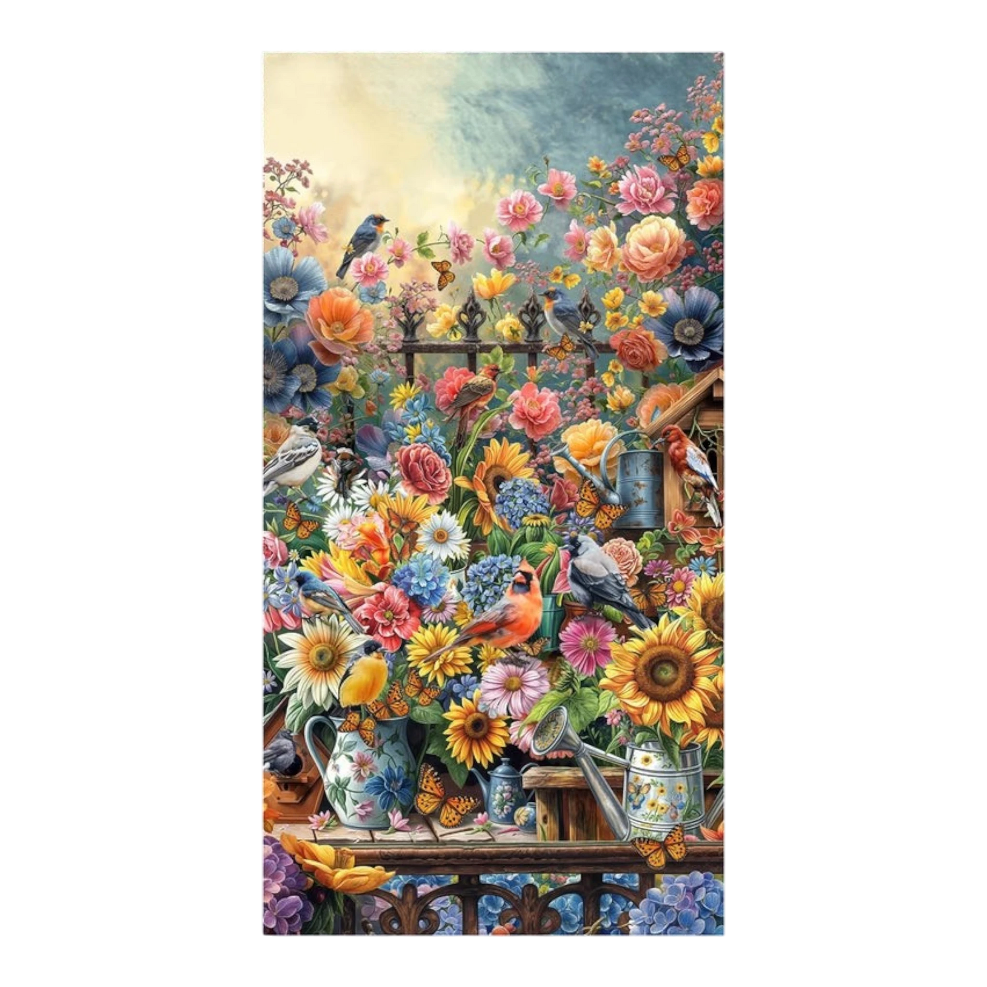 Florinda - Blue Panel 24in - Everything Fabric