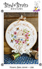 Flowers, Bees, Honey Embroidery Wall Hanging - Everything Fabric