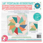 Foundation Paper - Vintage Sunbursts Quilt Block - 8in - Everything Fabric