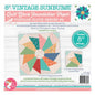 Foundation Paper - Vintage Sunbursts Quilt Block - 8in - Everything Fabric