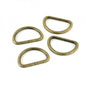 Four D-Rings 25 mm Antique - Everything Fabric
