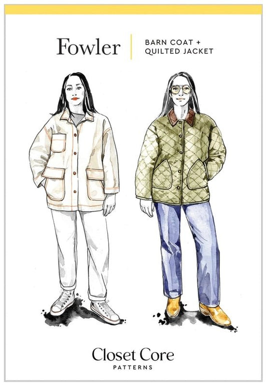 FOWLER Barn Coat & Quilted Jacket Pattern - Everything Fabric
