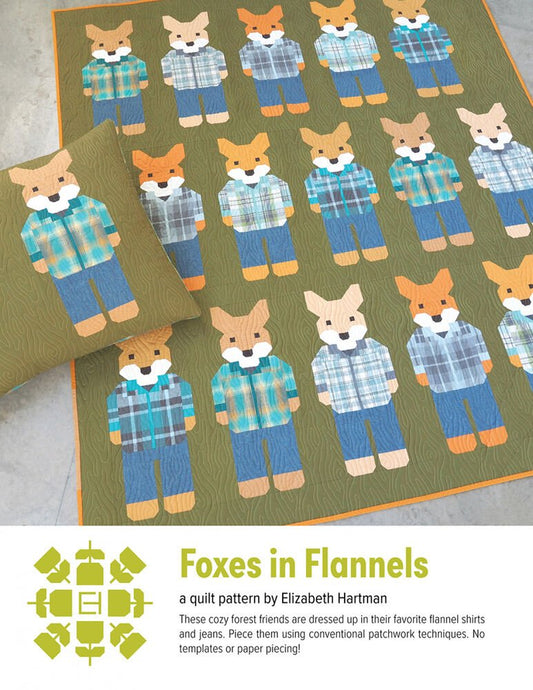 Foxes in Flannels Quilt Pattern - Everything Fabric