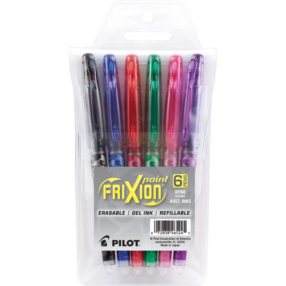 Frixion Point Assorted 6pk Pouch - Everything Fabric