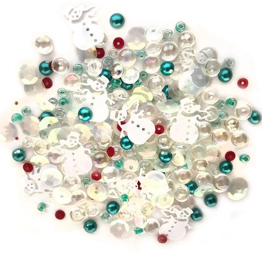 Frosty Friends Bead Embellishments - Everything Fabric