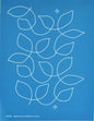 Full Line Stencil Enlarged Meandering Leaves - Everything Fabric
