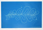 Full Line Stencil Feather Garland Curved - 7.25 in x 14.75 in - Everything Fabric