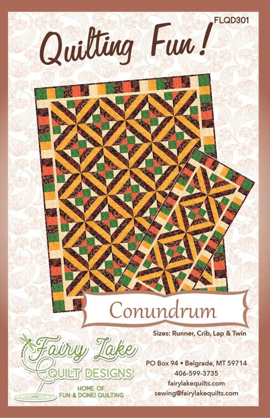 Fun & Done! Quilting Pattern - CONUNDRUM - Everything Fabric