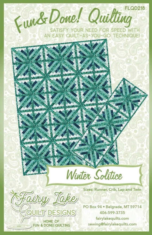 Fun & Done! Quilting Pattern - WINTER SOLSTICE - Everything Fabric