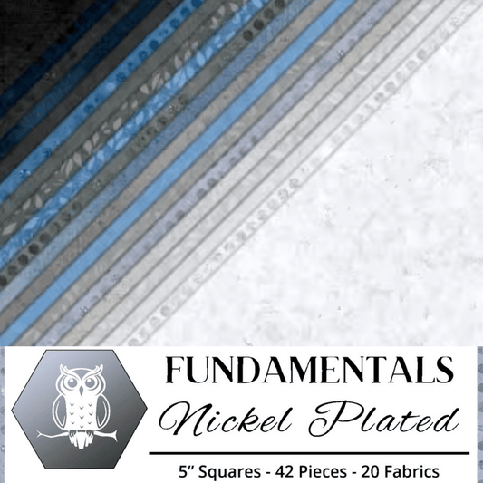 Fundamentals - Nickel - 5 in squares - 42 pc - Everything Fabric