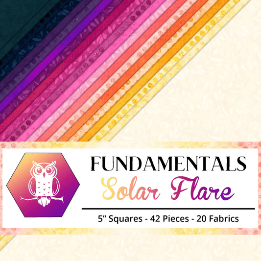 Fundamentals - Solar Flare - 5 in squares - 42 pc - Everything Fabric