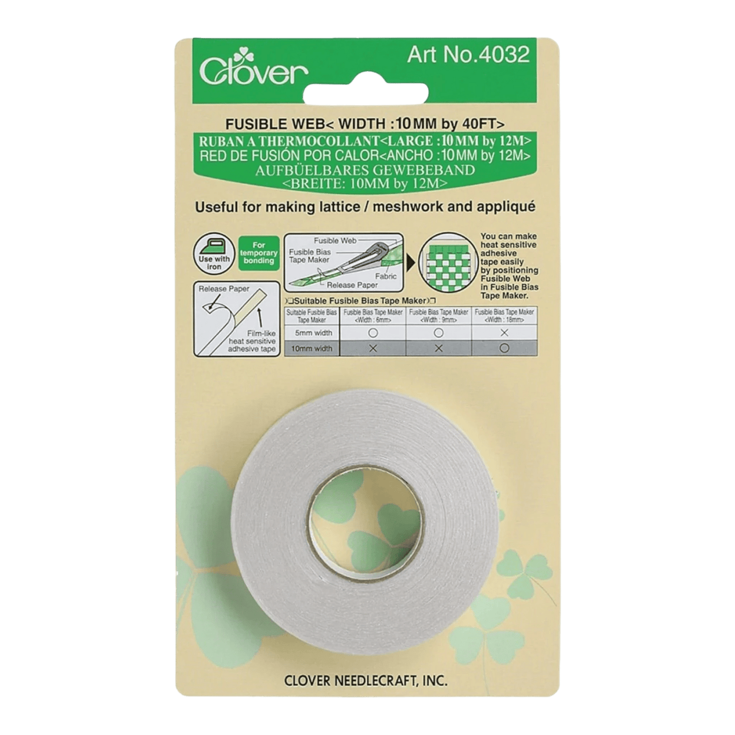 Fusible Bias Tape Web - 10 mm - Everything Fabric