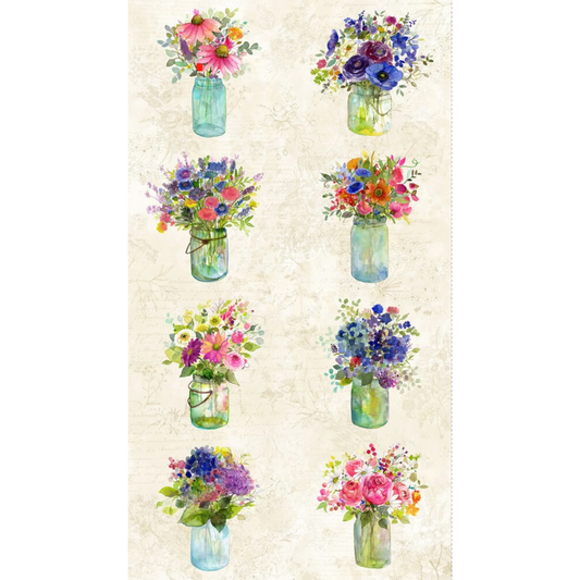 Garden Fresh - Multi Color Digital 610 mm Panel - Everything Fabric