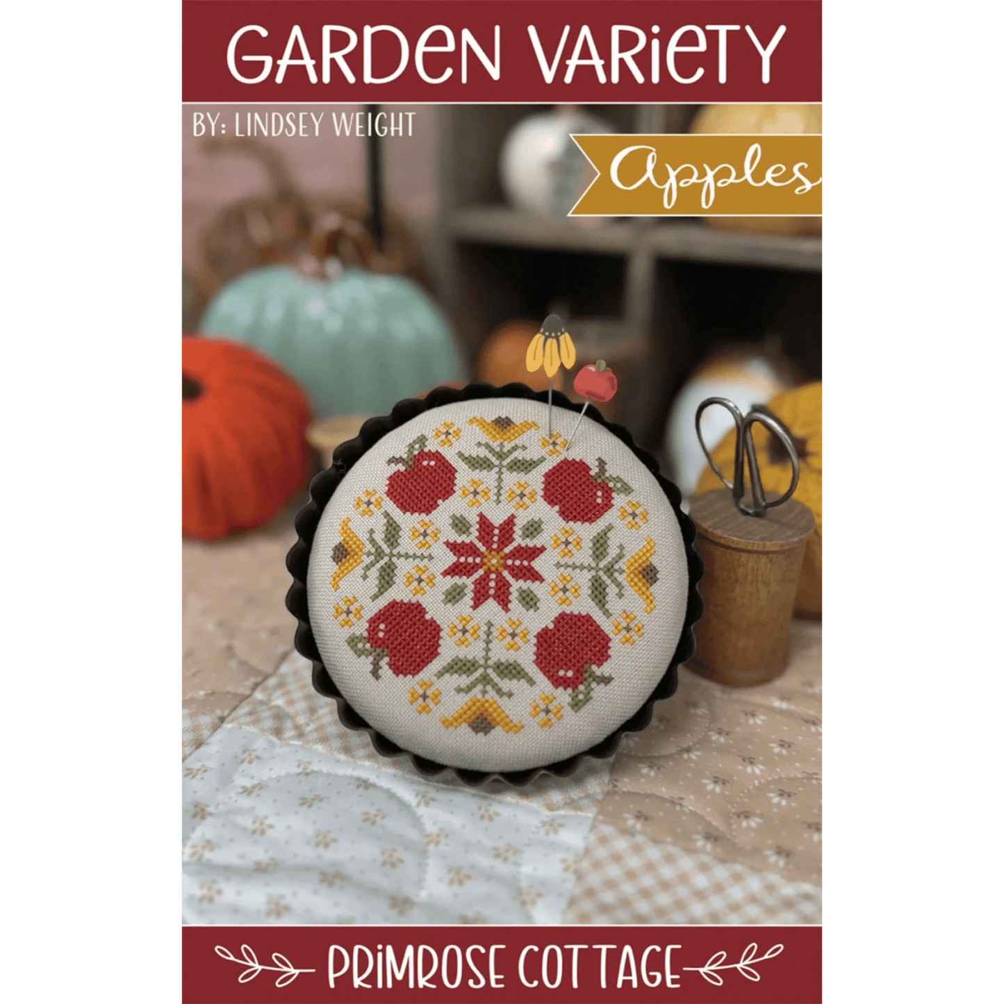 Garden Variety Apples Cross Stitch Pattern - Everything Fabric
