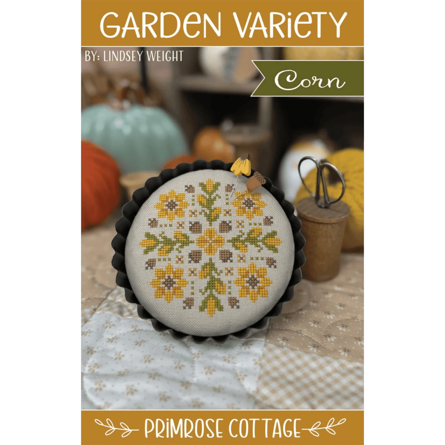 Garden Variety Corn Cross Stitch Pattern - Everything Fabric