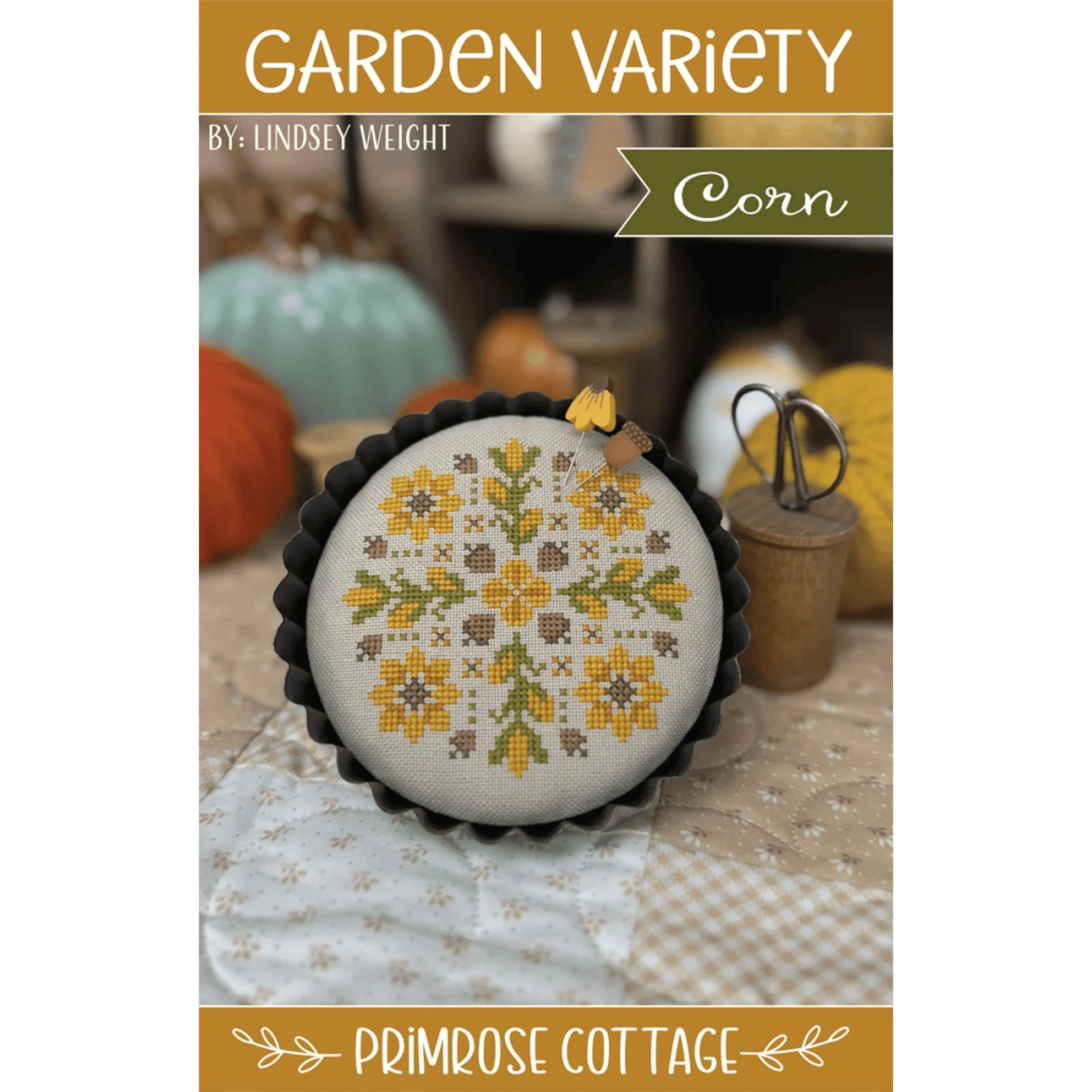 Garden Variety Corn Cross Stitch Pattern - Everything Fabric