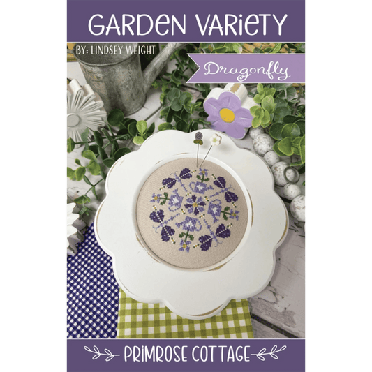 Garden Variety Dragonfly Cross Stitch Pattern - Everything Fabric